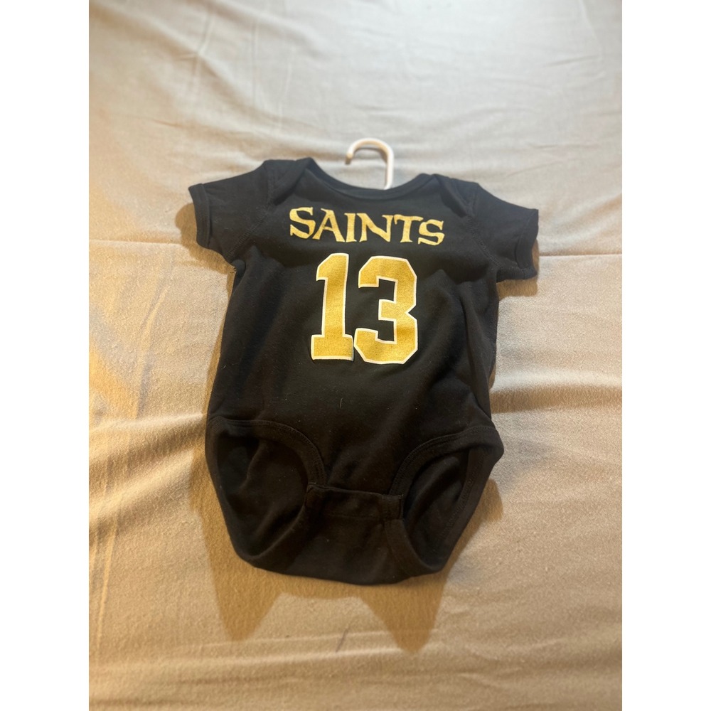 OuterStuff New Orleans Saints Michael Thomas 13 Baby Bodysuit Black 18M NFL